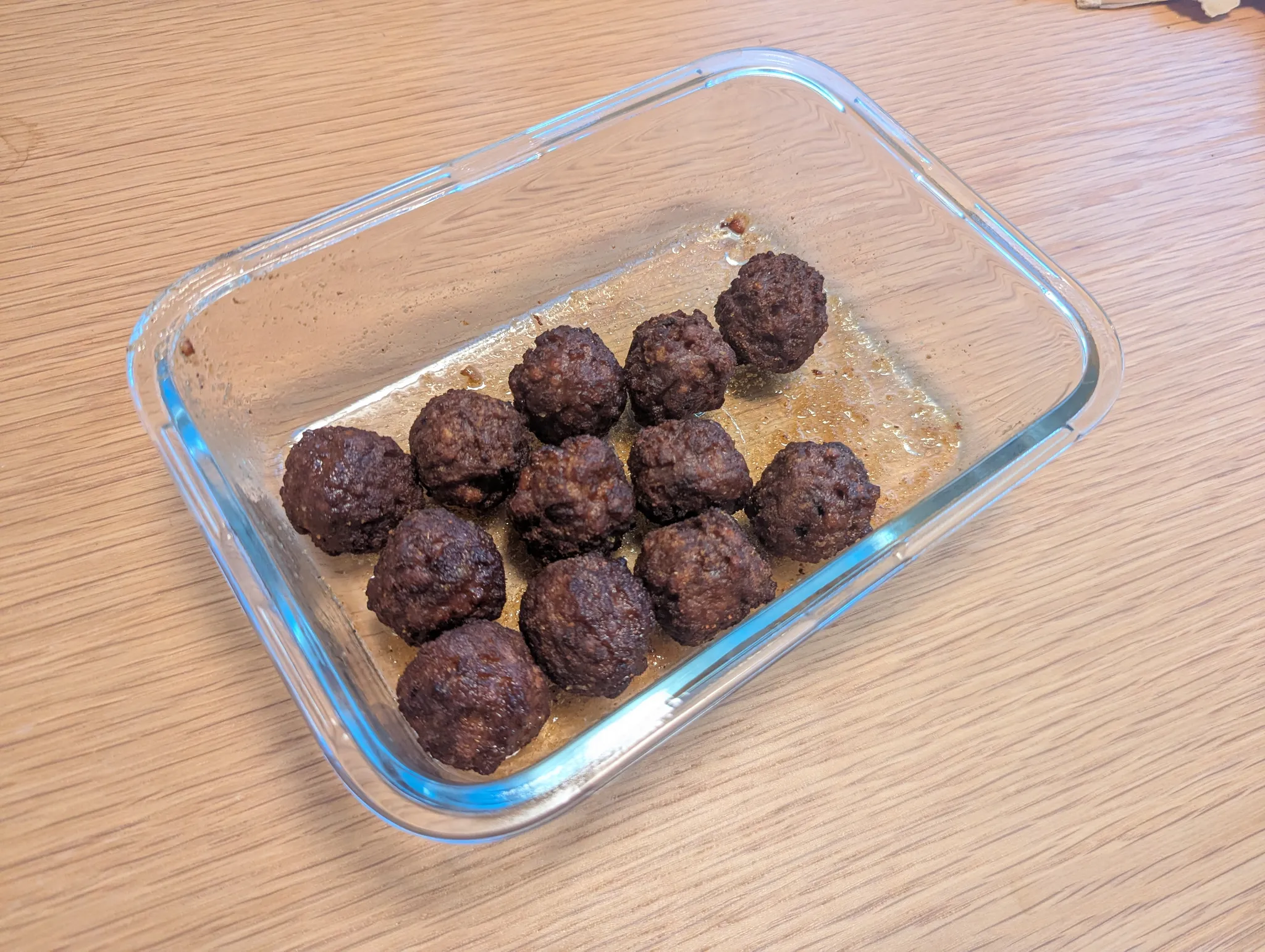 Marinated plant-based meatballs